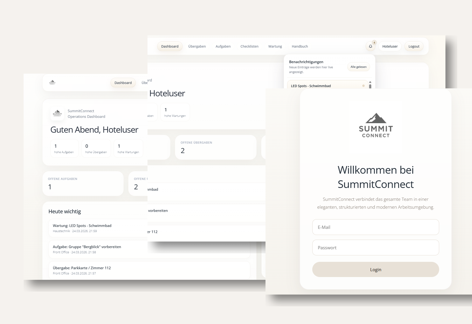 Summit Connect Software für den gesamten Hotelbetrieb