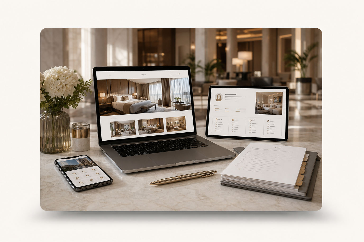 Digitale Dienstleistungen für Hotels — Websites, Apps und interne Tools
